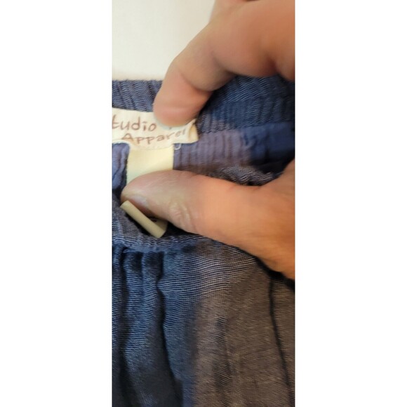 Studio West Apparel Women's Chambray Skirt Size Medium Blue Embroidered Vintage - Picture 6 of 14